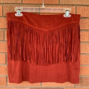 Forever21 fringe skirt